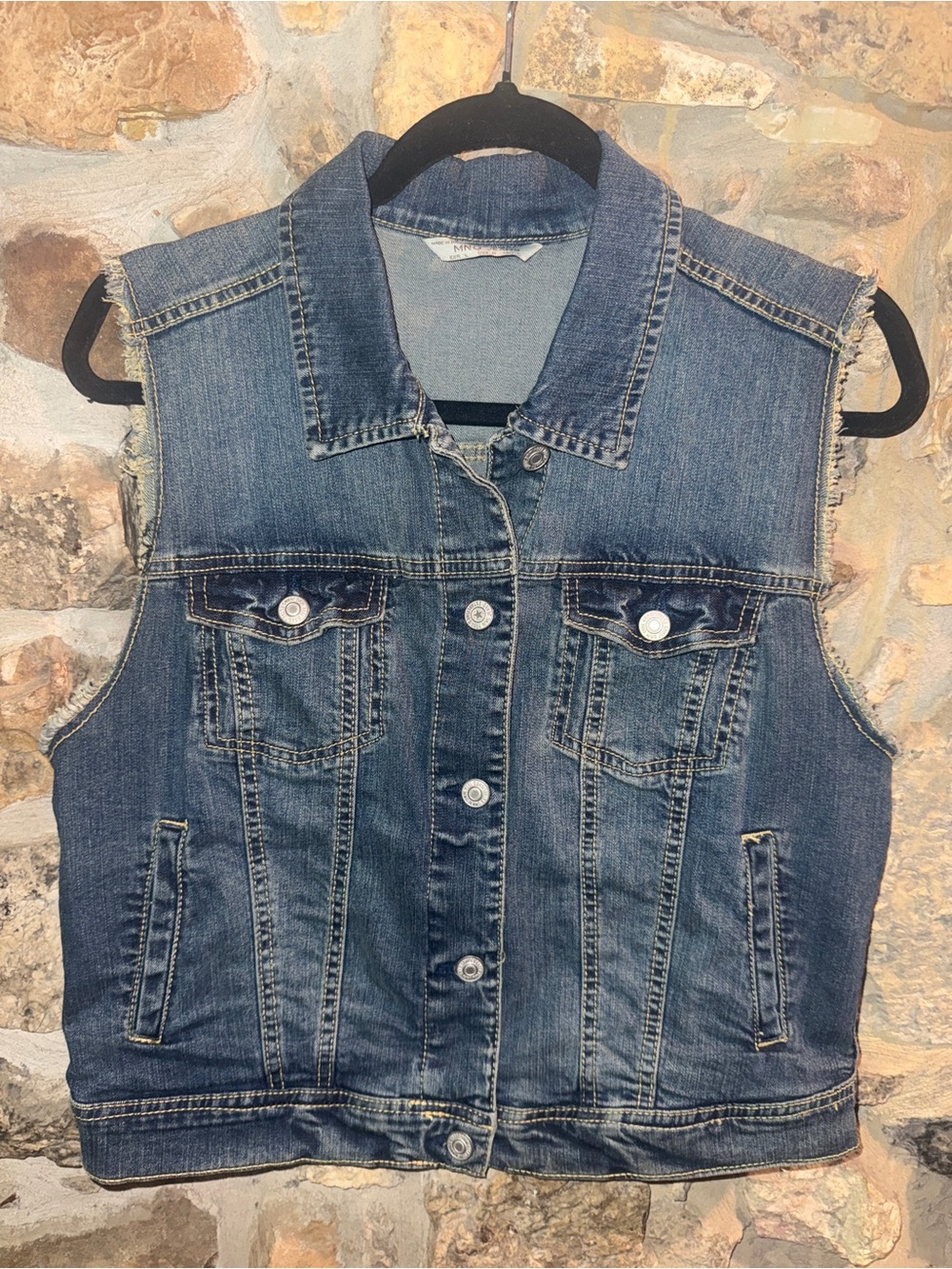 MNG JEANS Sleeveless Jean Jacket